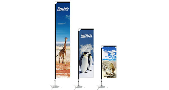 Block Banner Poles